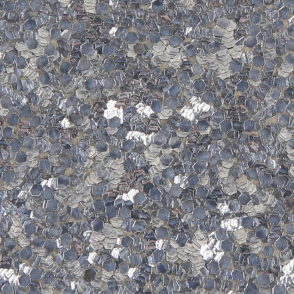 PEWTER GLITTER SINGLE ZIPPER ORGANIZER WALLET - Picture 4 of 5